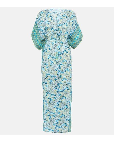 Poupette Floral Maxi Dress - Blue