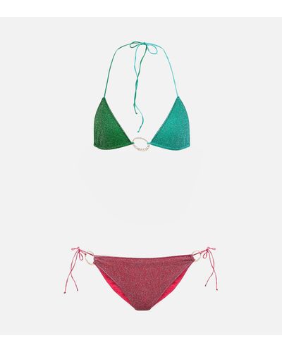 Oséree Lumiere O-gem Bikini Set - Green