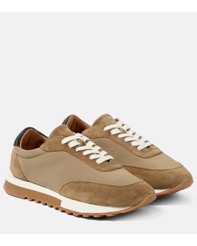 The Row Owen Runner Suede Trainers - Brown