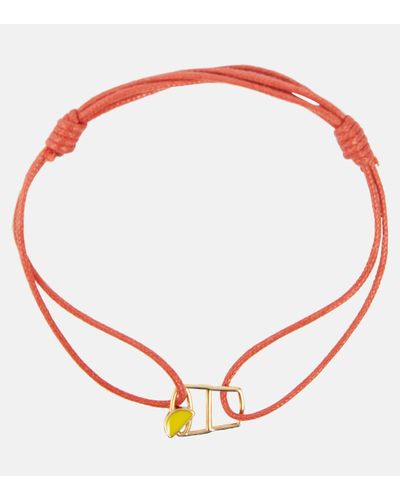 Aliita Tequila 9kt Gold Cord Bracelet - Red