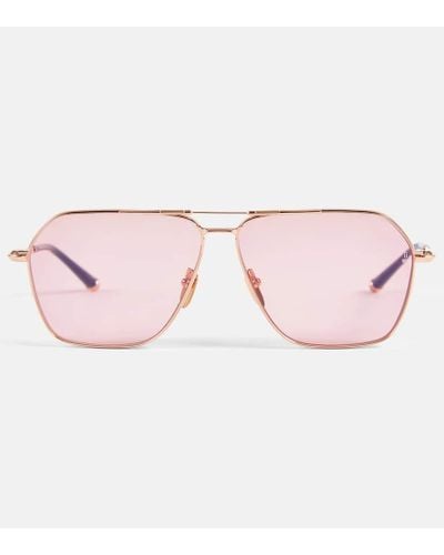 Jacques Marie Mage Aviator-Sonnenbrille Stellar - Pink