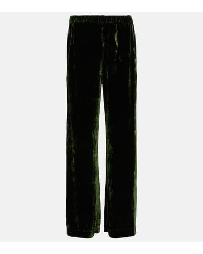 Velvet Pantalones de terciopelo - Negro