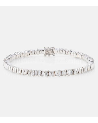 Suzanne Kalan 18kt White Gold Bracelet With Diamonds - Metallic