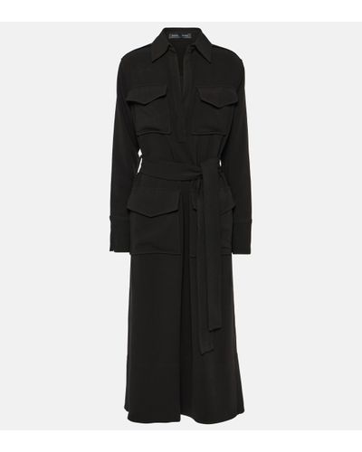 Proenza Schouler Vanessa Crepe Midi Dress - Black