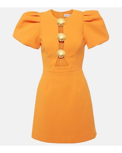 Rebecca Vallance Vestido corto Sirene adornado - Naranja