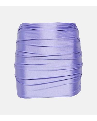 JADE Swim Thea Ruched Miniskirt - Purple