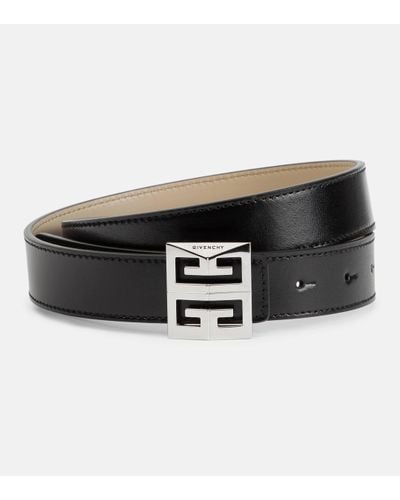 Givenchy 4g Reversible Leather Belt - Black