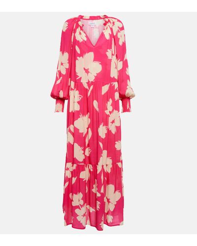 Velvet Luella Printed Maxi Dress - Pink