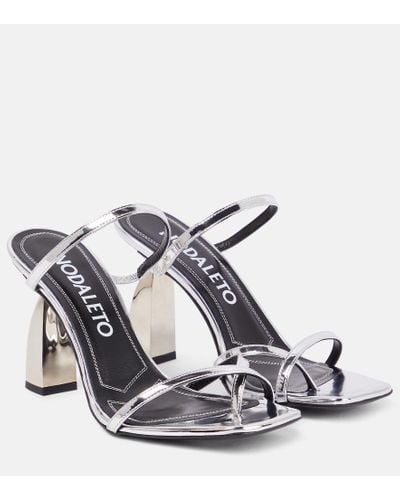 NODALETO Angel A Metallic Leather Mules