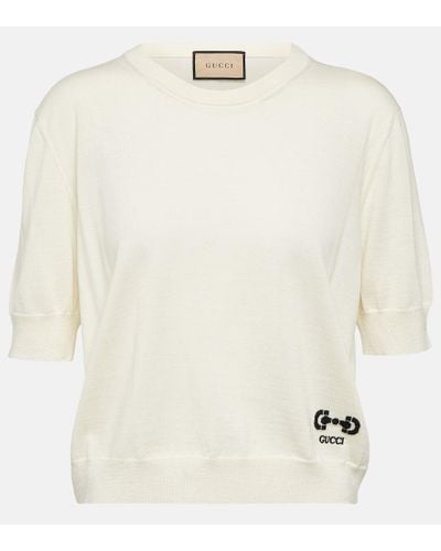 Gucci Wool Top - White