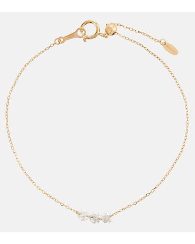 PERSÉE Danae 18kt Gold Bracelet With Diamonds - Natural