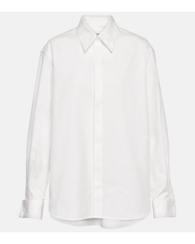 Saint Laurent Cotton Poplin Shirt - White