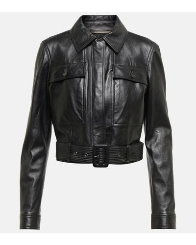 Saint Laurent Leather jackets for Women | Online Sale up to 71% off | Lyst