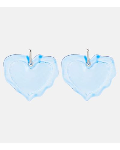 Nina Ricci Pendientes Heart - Azul