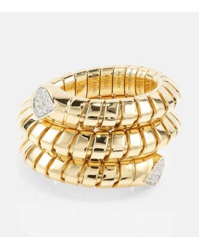 Marina B Trisola 18kt Gold Ring With Diamonds - Metallic