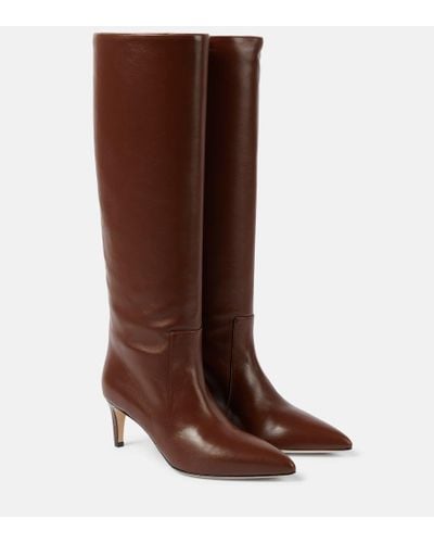 Paris Texas Stiletto 60 Leather Knee-high Boots - Brown