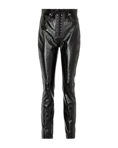 Dolce & Gabbana Jeans skinny revestidos de talle alto - Negro