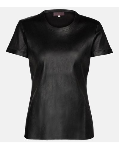 Stouls T-shirt S.05 en cuir - Noir