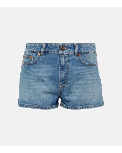 Valentino Shorts di jeans - Blu