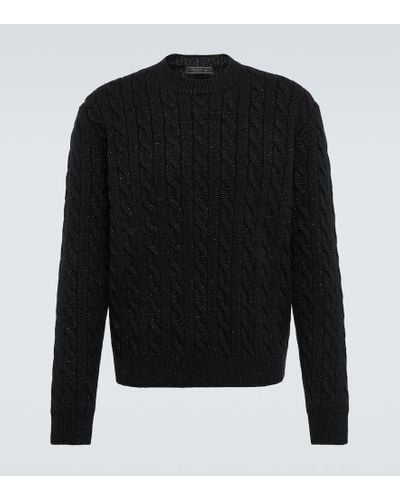 Prada Pullover in misto lana e cashmere - Nero
