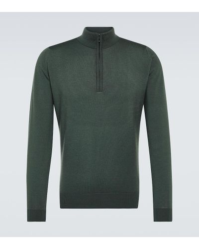 John Smedley Tapton Wool Sweater - Green
