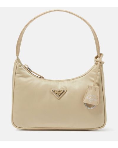 Prada Borsa a spalla Mini Re-Edition 2000 - Neutro