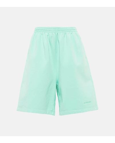 Balenciaga Shorts aus Baumwolle - Grün