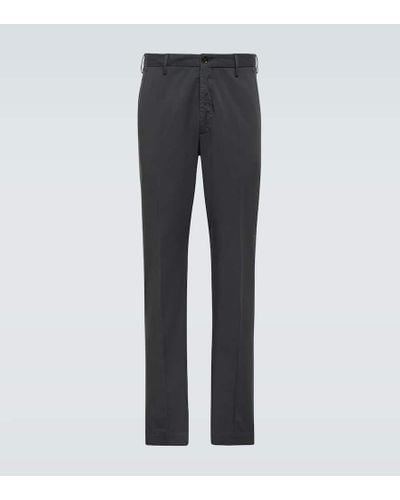 Incotex Cotton Straight Pants - Gray