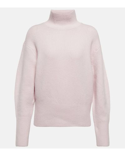 Vince Pull a col roule en laine et cachemire - Rose