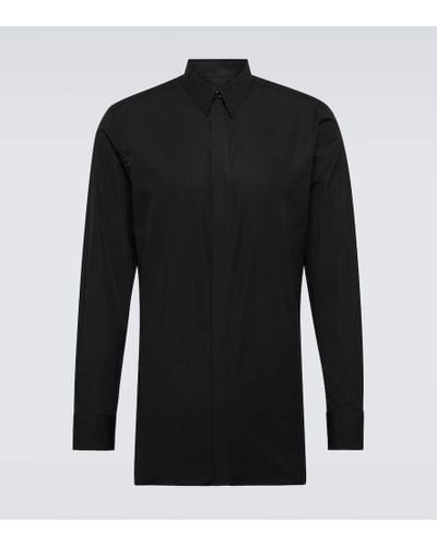 Givenchy Camisa de popelin de algodon - Negro