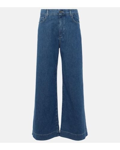 Max Mara Jeans a gamba larga Pucci - Blu