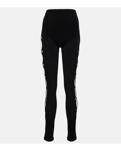 The Attico Lace leggings - Black