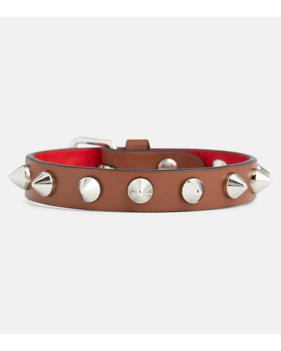 Christian Louboutin Loubilink Leather Bracelet - Red