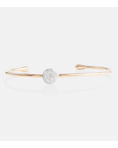 Pomellato Sabbia 18kt Gold Bracelet With Diamonds - White