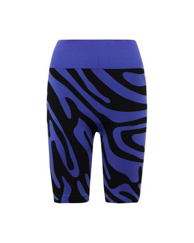 adidas By Stella McCartney Shorts ciclistas ASMC estampados - Azul