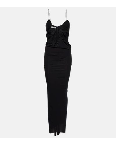 Christopher Esber Molded Venus Jersey Maxi Dress - Black