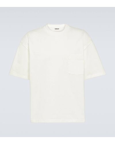 AURALEE T-shirt en coton - Blanc