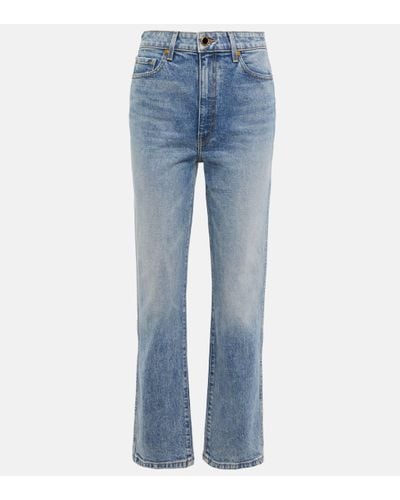 Khaite High-rise Straight Jeans - Blue
