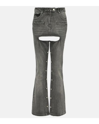 Courreges Straight Jeans - Grau