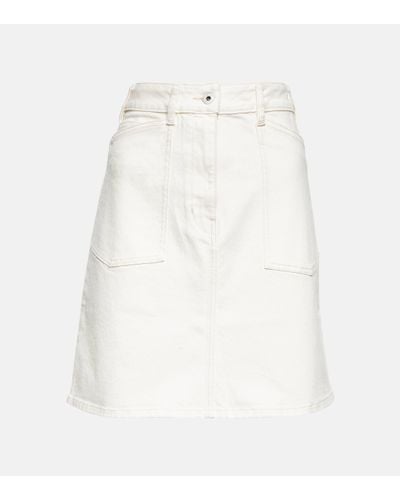 KENZO Mini-jupe en jean - Blanc