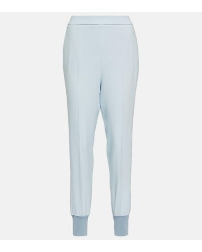 Stella McCartney Julia Crepe Trousers - Blue