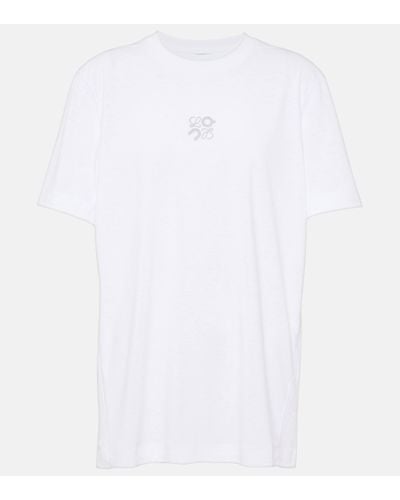 Loewe X On Logo Jersey T-shirt - White