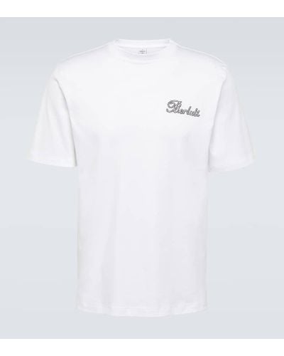 Berluti Camiseta Thabor de algodon bordada - Blanco
