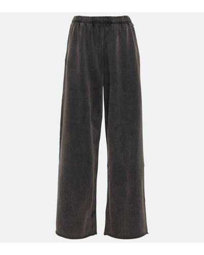 Acne Studios Felin Cotton Wide-leg Trousers - Grey