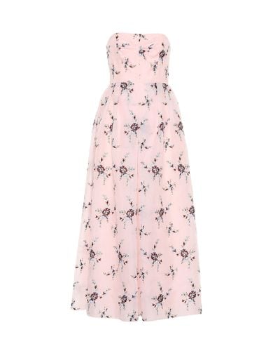 Erdem Karenna Floral Organza Gown - Pink