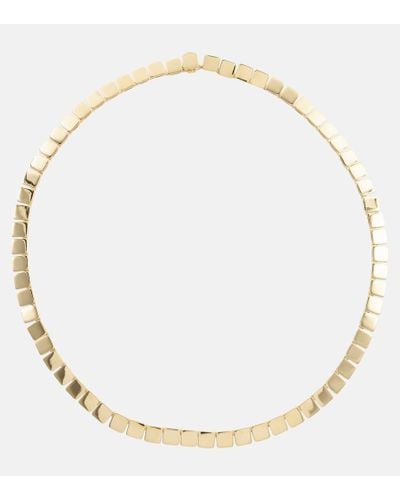 Ileana Makri Halskette Tile Medium aus 18kt Gelbgold - Mettallic