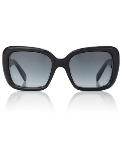 Celine Rectangular Acetate Sunglasses - Black