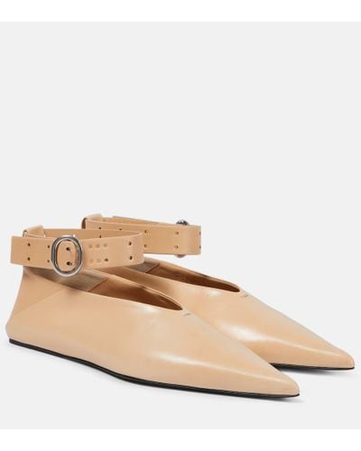 Jil Sander Ballerine in pelle - Neutro