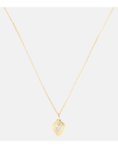 Anita Ko Collana Loulou in oro 18kt con diamante - Bianco