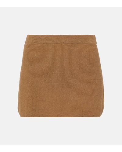 AYA MUSE Agos Cotton-blend Miniskirt - Natural